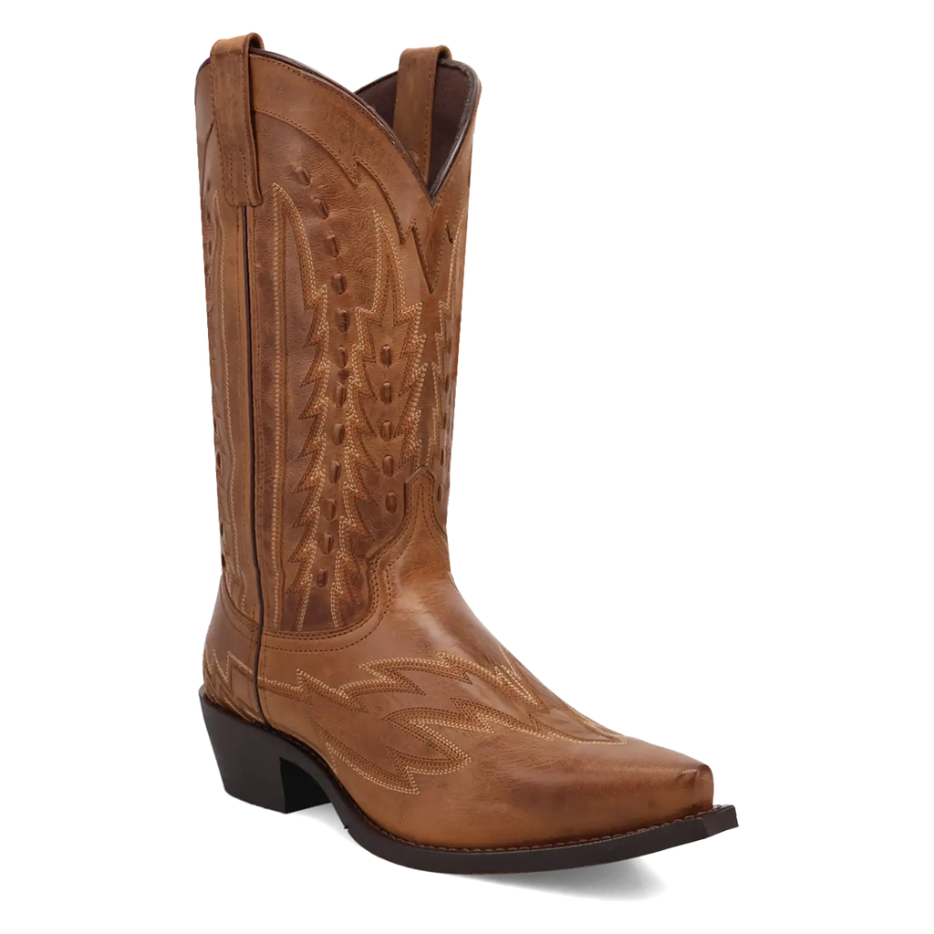 Laredo Silverdale - Men's Leather Cowboy Boots Tan