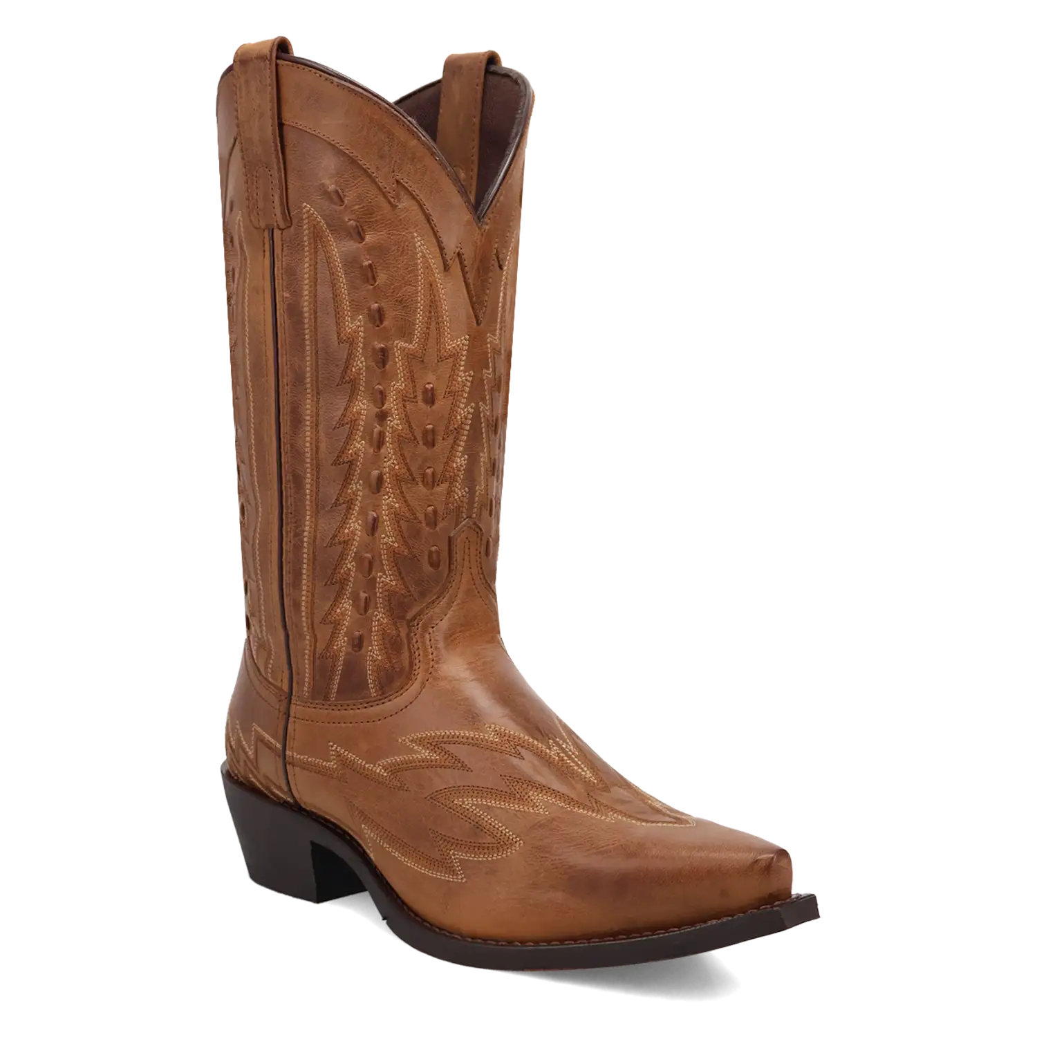 Laredo Silverdale - Men's Leather Cowboy Boots Tan