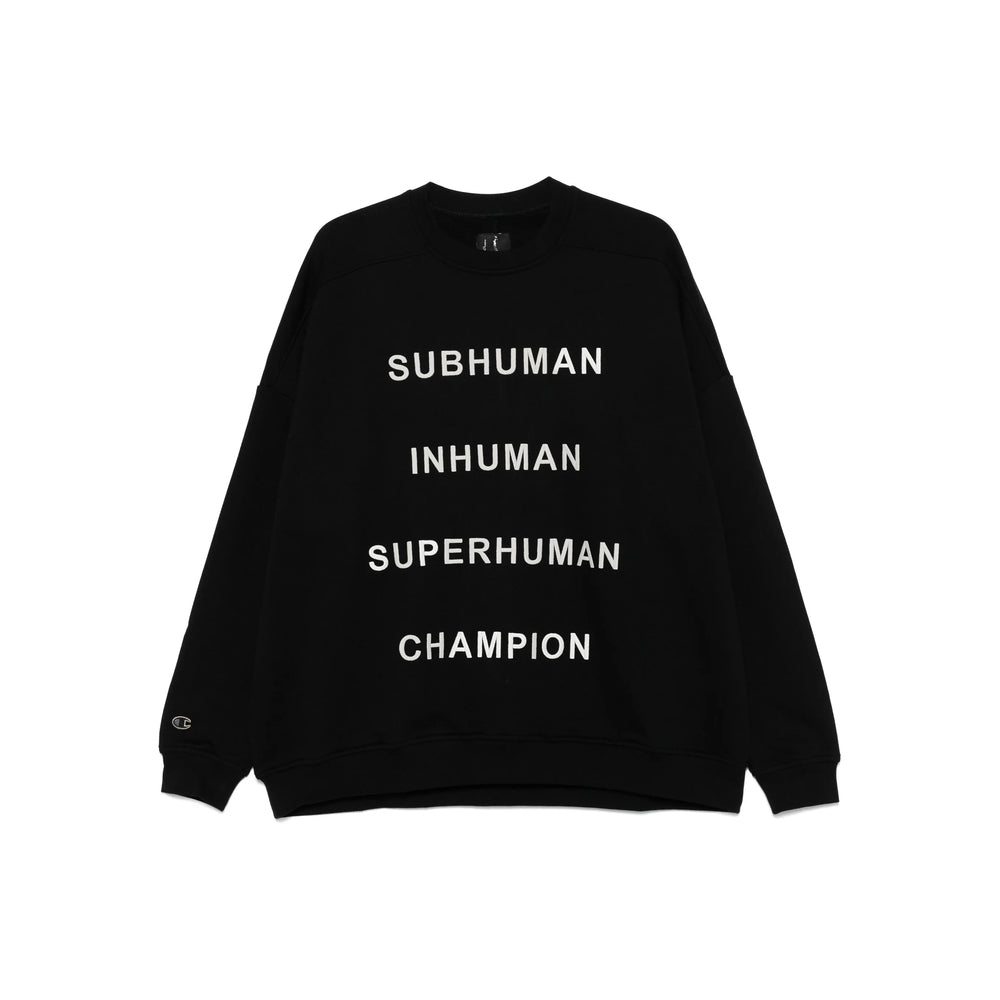Rick Owens X Champion Black Sweaters & Knitwear - Sweatshirts Men