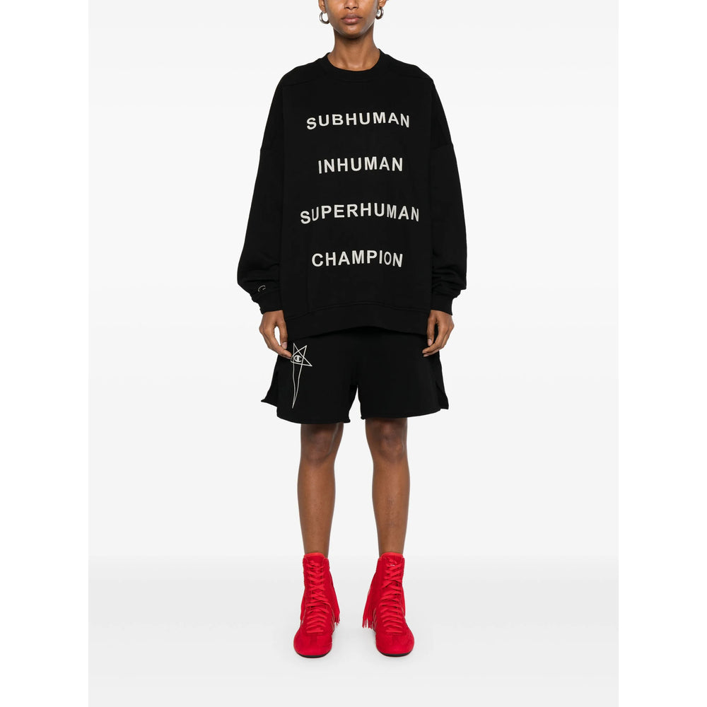 Rick Owens X Champion Black Sweaters & Knitwear - Sweatshirts Men