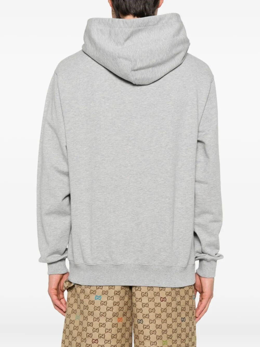 Gucci Men Hooded Cotton Jersey Sweatshirt
