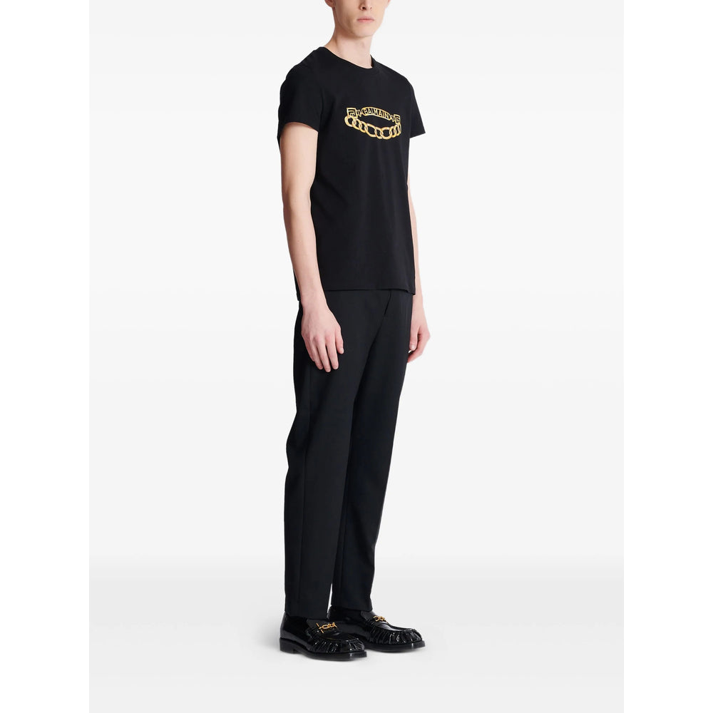 Balmain Black T-Shirts & Vests - T-Shirts Men
