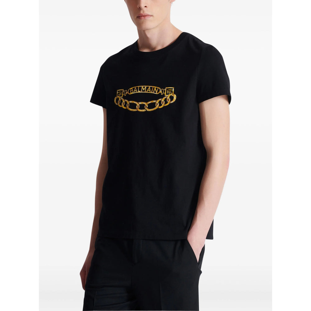 Balmain Black T-Shirts & Vests - T-Shirts Men