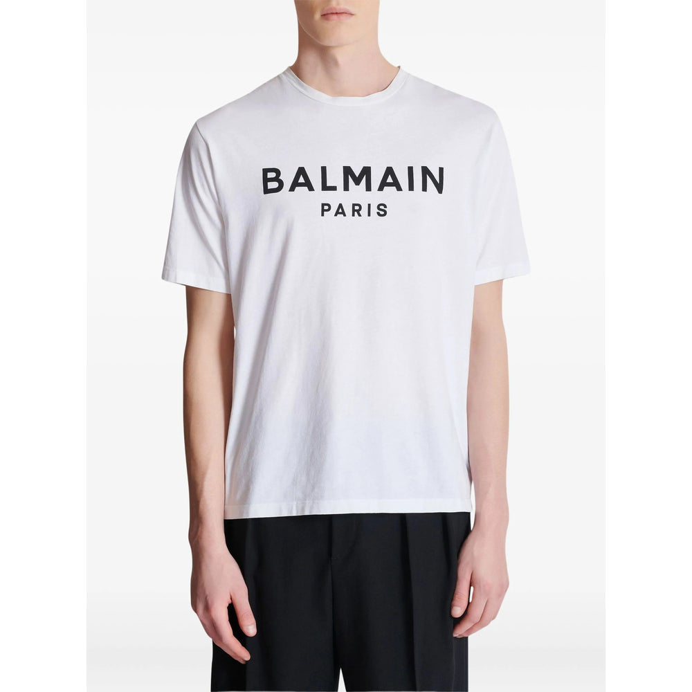 Balmain White T-Shirts & Vests - T-Shirts Men
