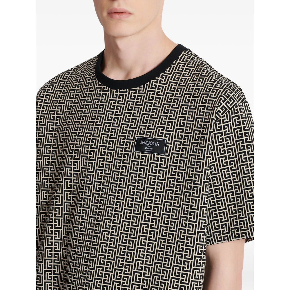 Balmain Black T-Shirts & Vests - T-Shirts Men