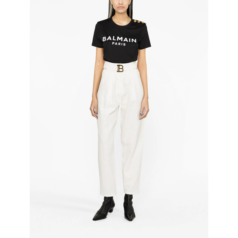 Balmain Black Tops - T-Shirts & Jerseys Women