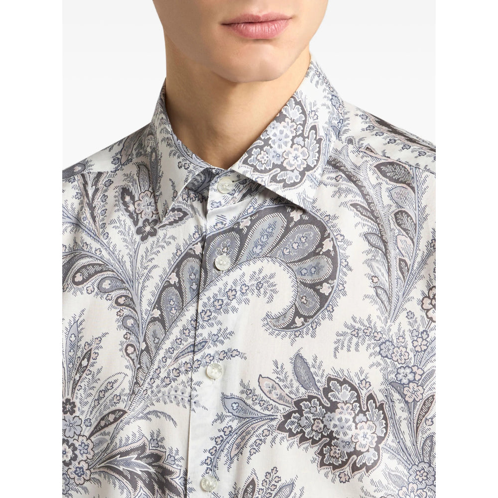 Etro Grey Shirts Men