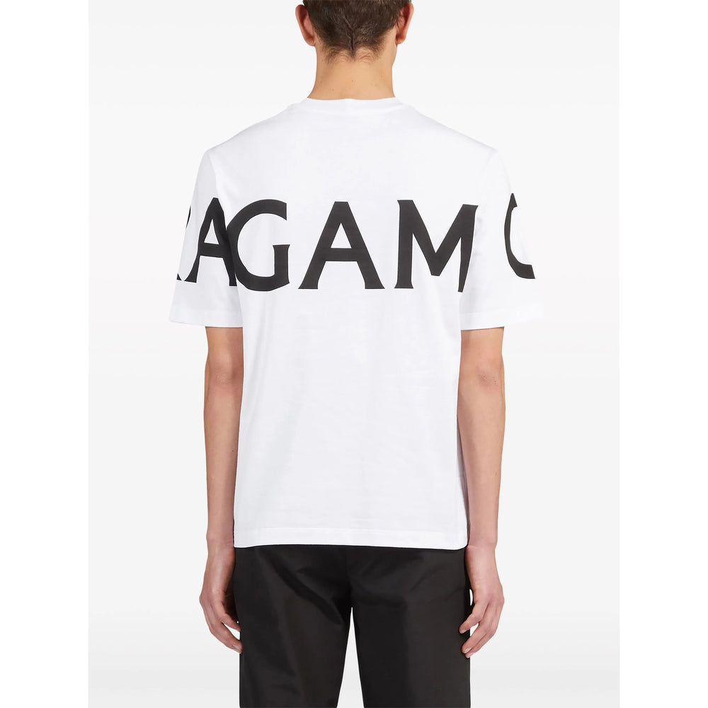 Ferragamo White T-Shirts & Vests - T-Shirts Men