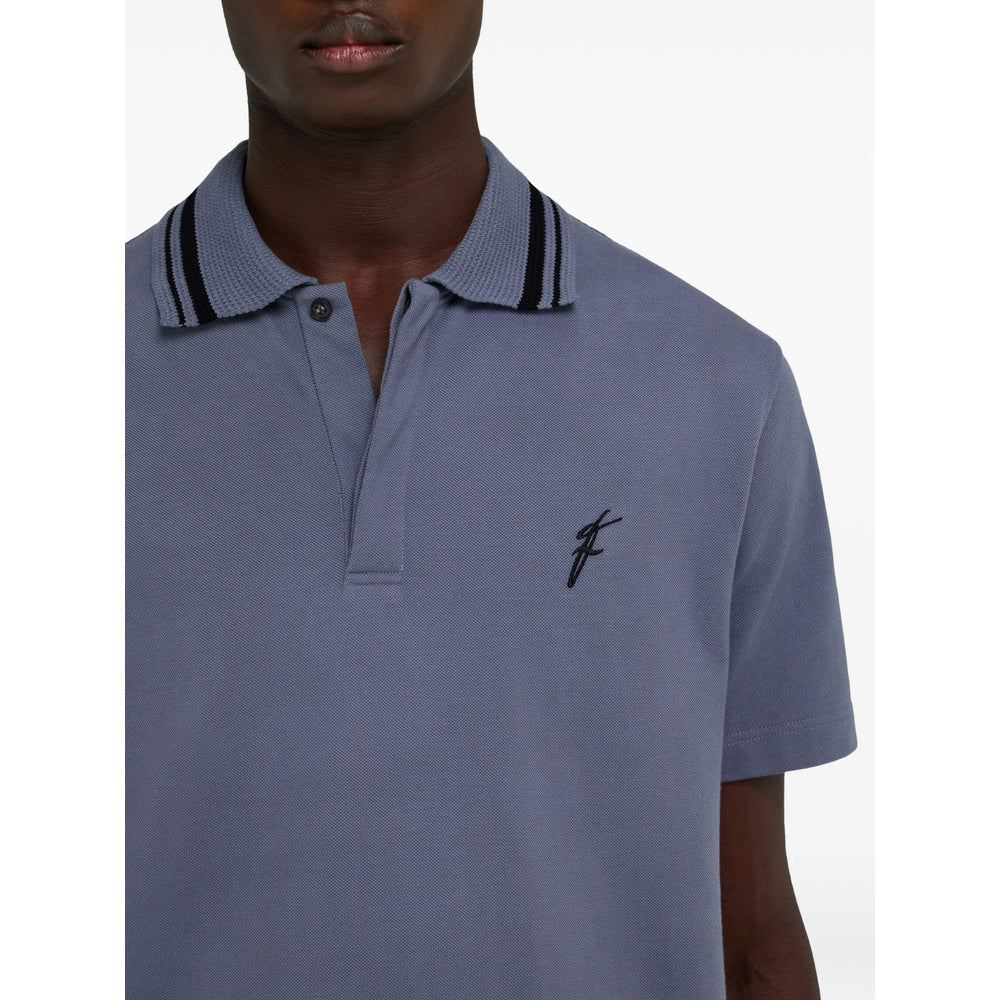 Ferragamo Blue Polo Shirts Men