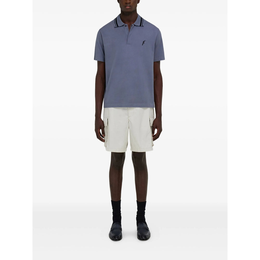 Ferragamo Blue Polo Shirts Men
