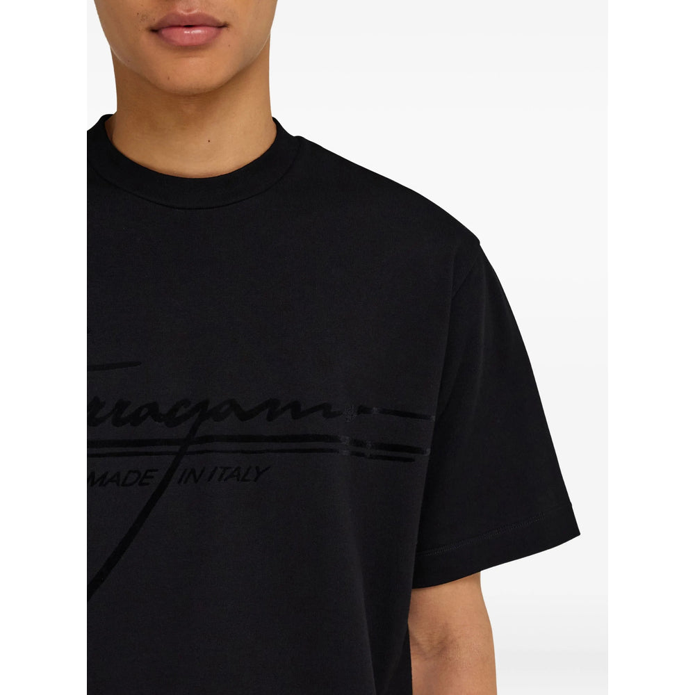 Ferragamo Black T-Shirts & Vests - T-Shirts Men