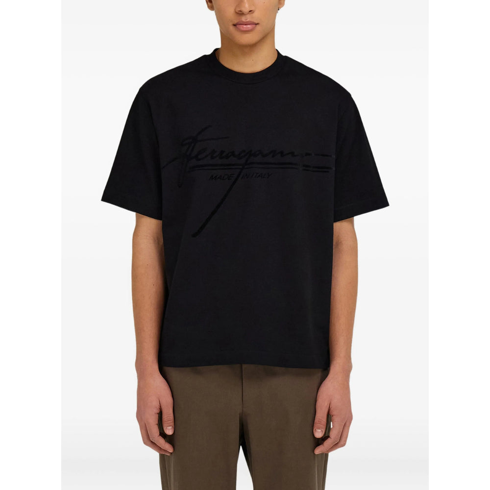 Ferragamo Black T-Shirts & Vests - T-Shirts Men