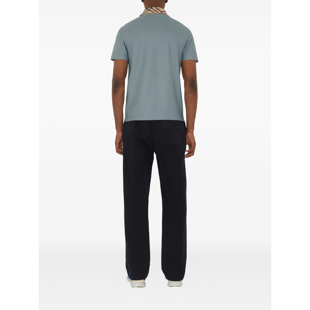 Burberry Blue Polo Shirts Men