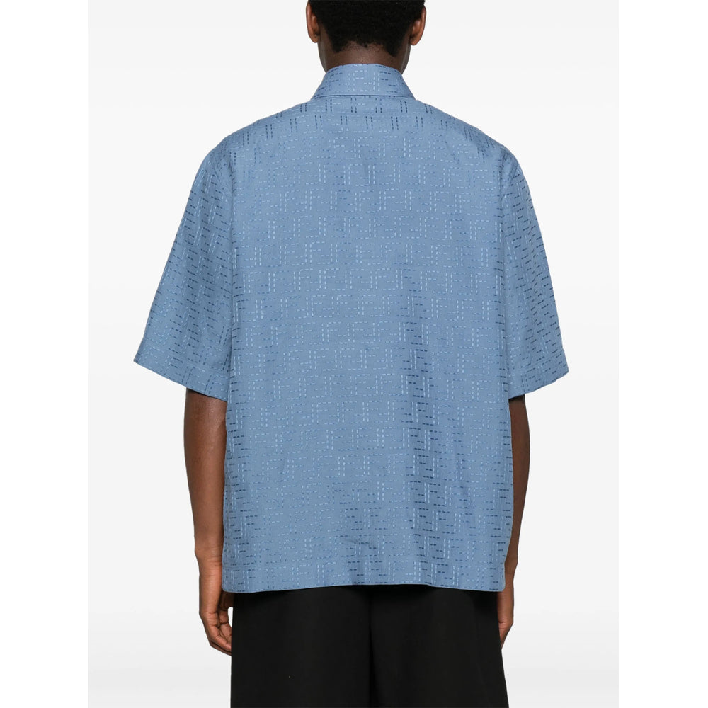 Fendi Blue Shirts Men