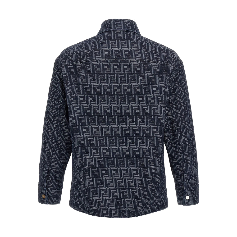 Fendi Blue Jackets - Shirt Jackets Men