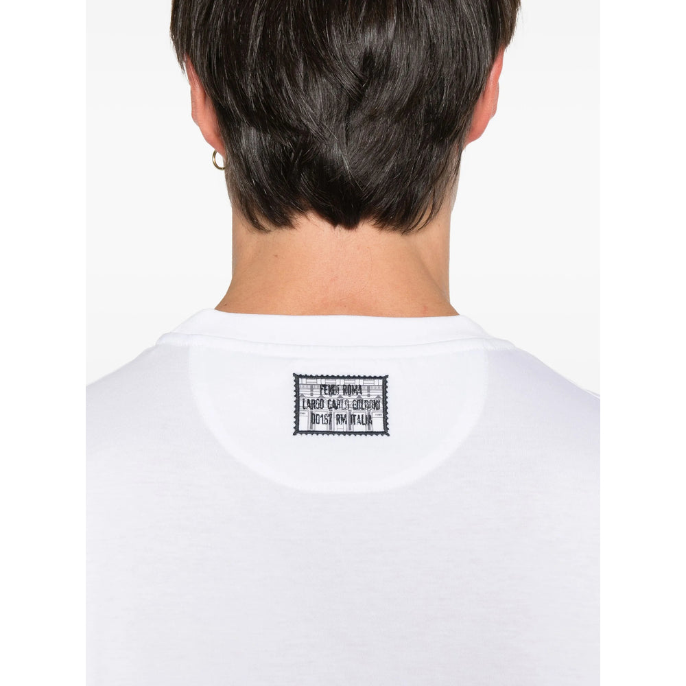 Fendi White T-Shirts & Vests - T-Shirts Men
