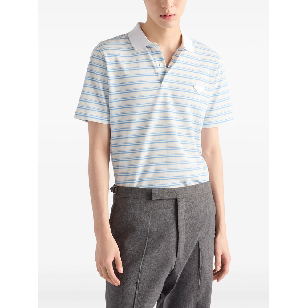 Prada White Polo Shirts Men