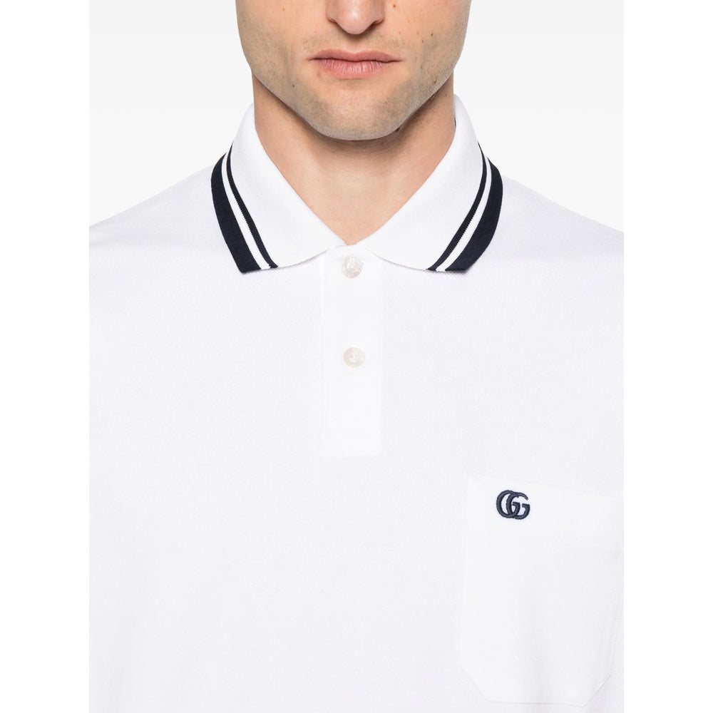 Gucci White Polo Shirts Men