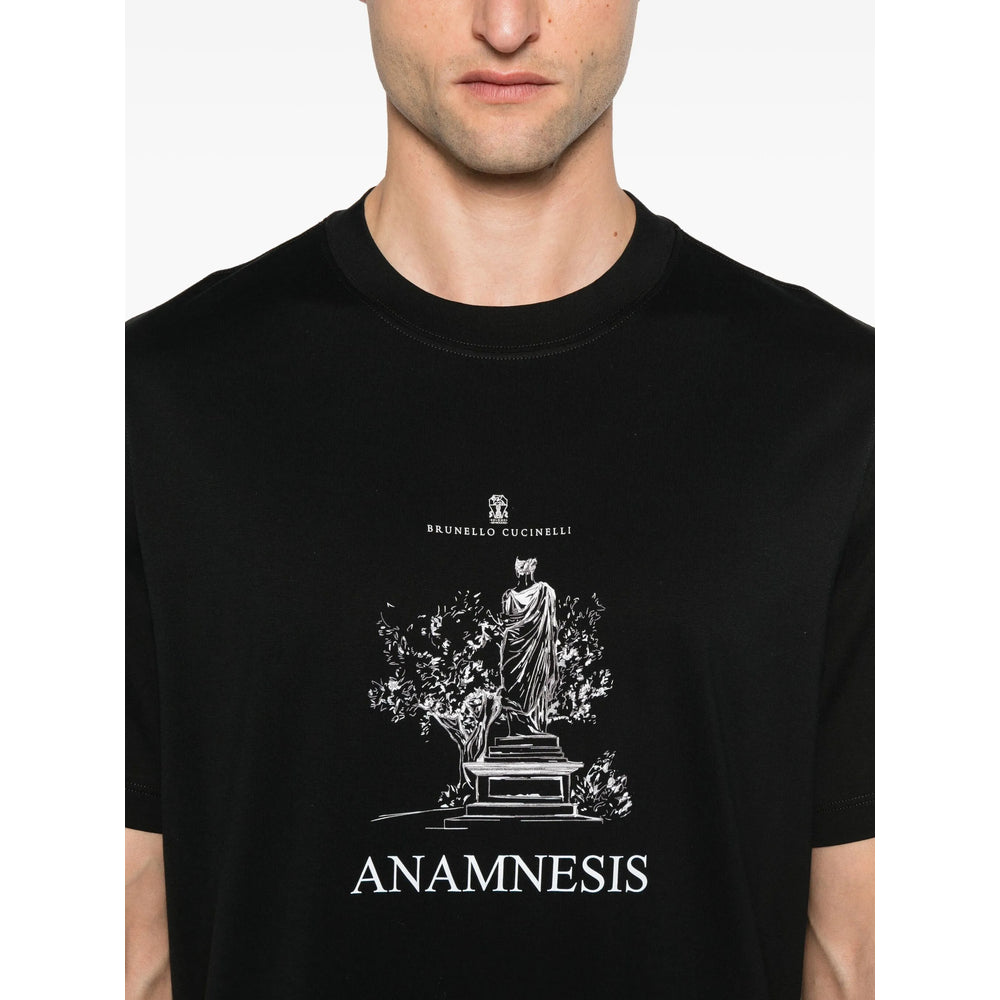 Brunello Cucinelli Black T-Shirts & Vests - T-Shirts Men