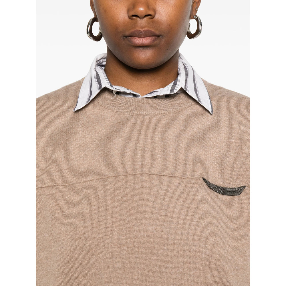 Brunello Cucinelli Brown Tops - T-Shirts & Jerseys Women