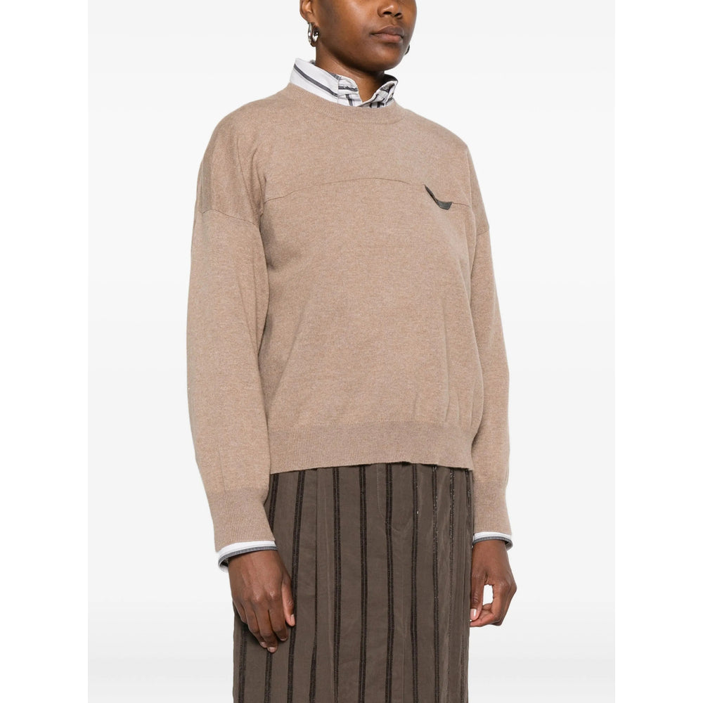 Brunello Cucinelli Brown Tops - T-Shirts & Jerseys Women