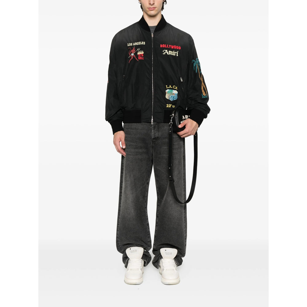 Amiri Black Jackets - Bomber Jackets Men