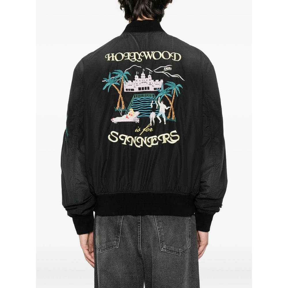 Amiri Black Jackets - Bomber Jackets Men