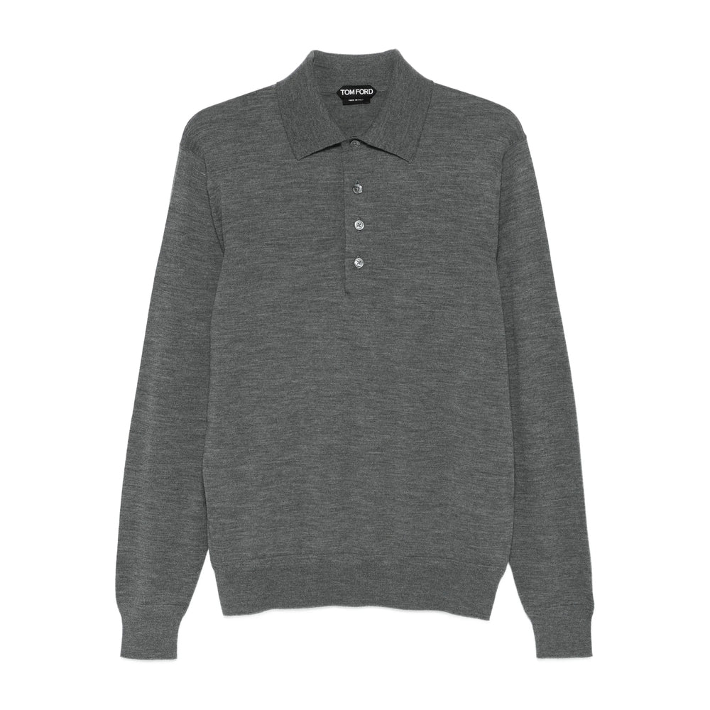 Tom Ford Grey Polo Shirts Men