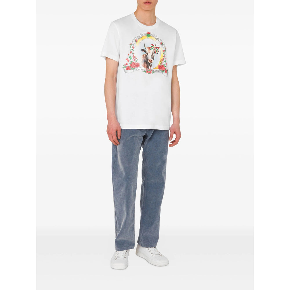 Moschino White T-Shirts & Vests - T-Shirts Men