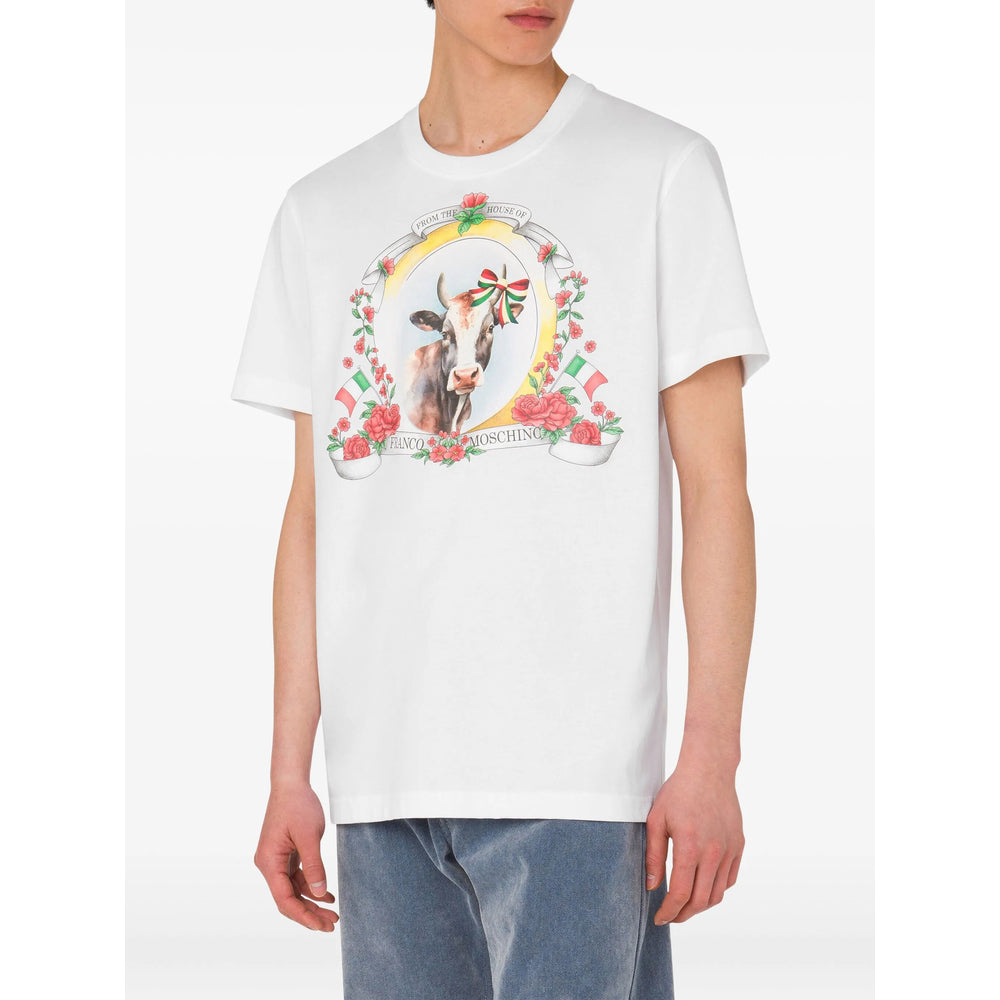 Moschino White T-Shirts & Vests - T-Shirts Men