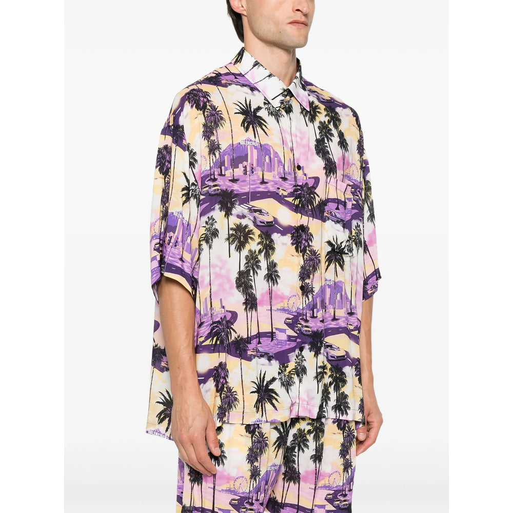 Balenciaga Purple Shirts Men