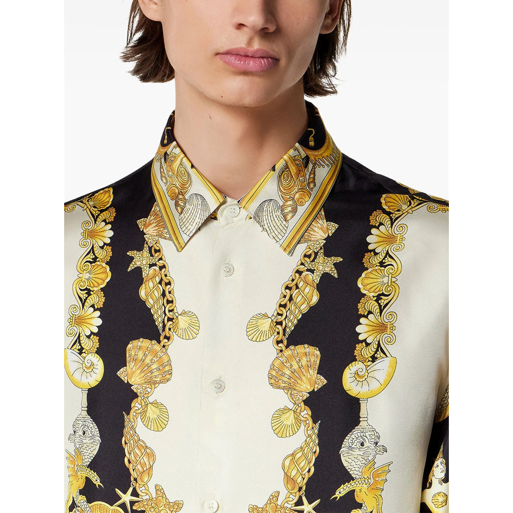 Versace Gold Shirts Men