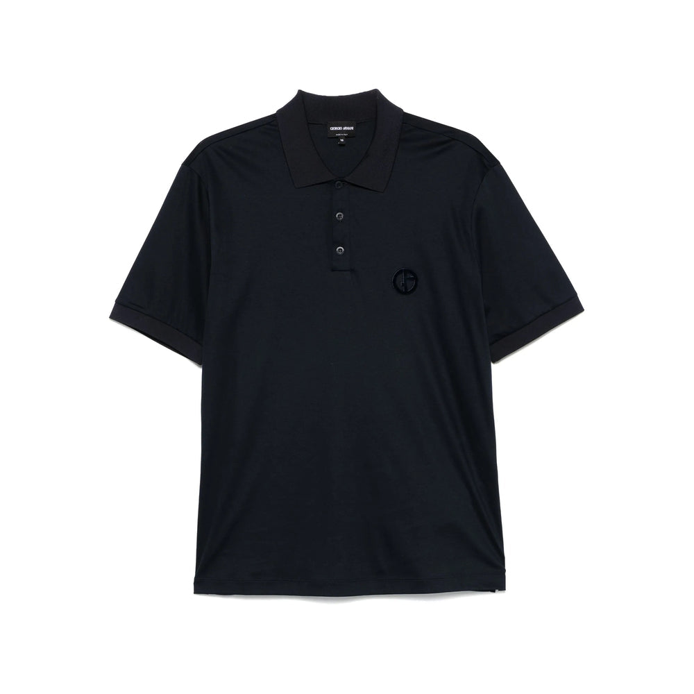 Giorgio Armani Blue Polo Shirts Men