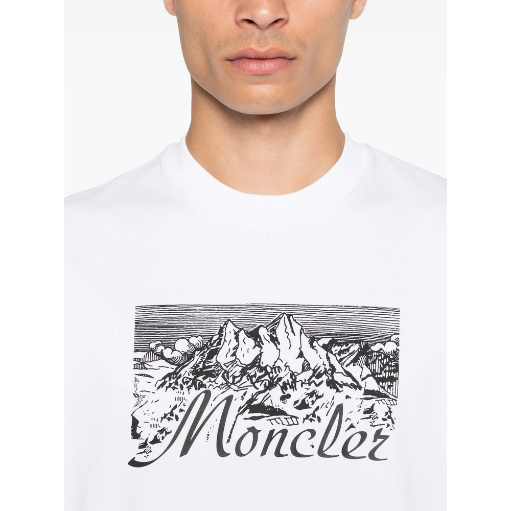 Moncler White T-Shirts & Vests - T-Shirts Men