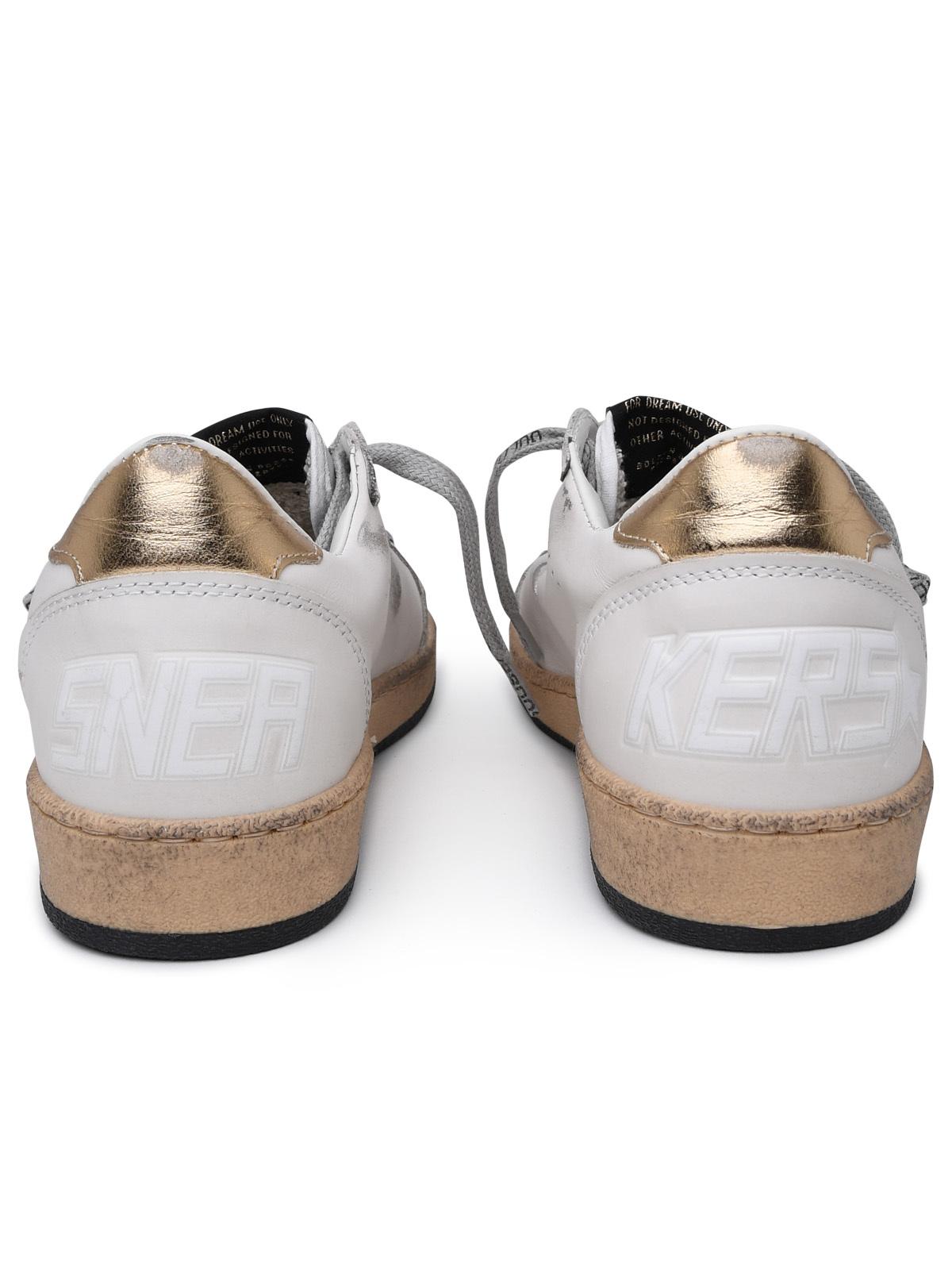 Golden Goose Superstar Sneakers In White Leather Women