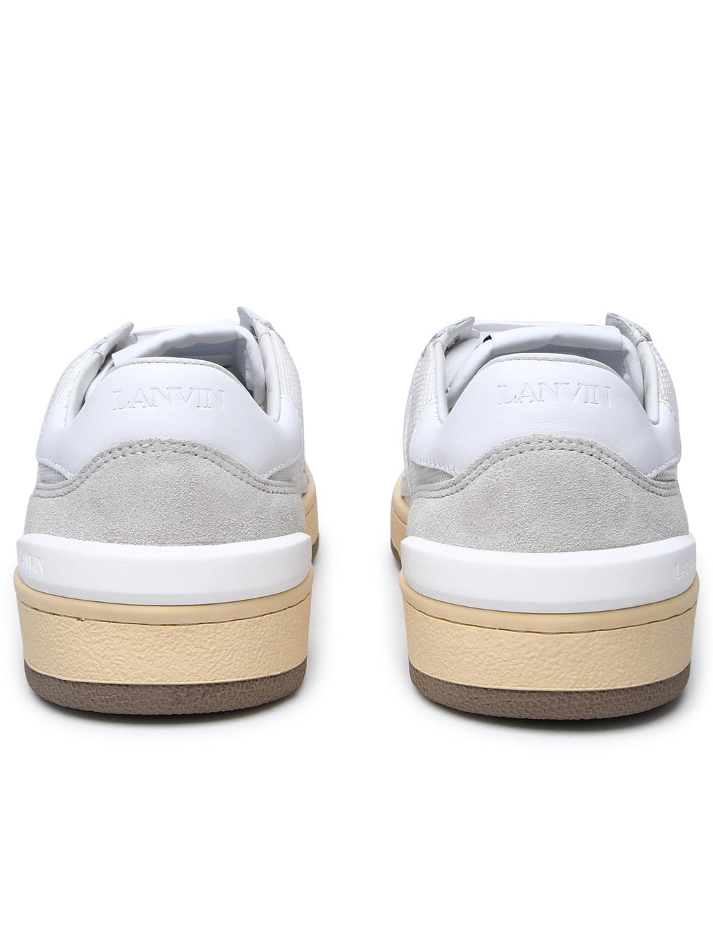 Lanvin White Leather Blend Sneakers Women