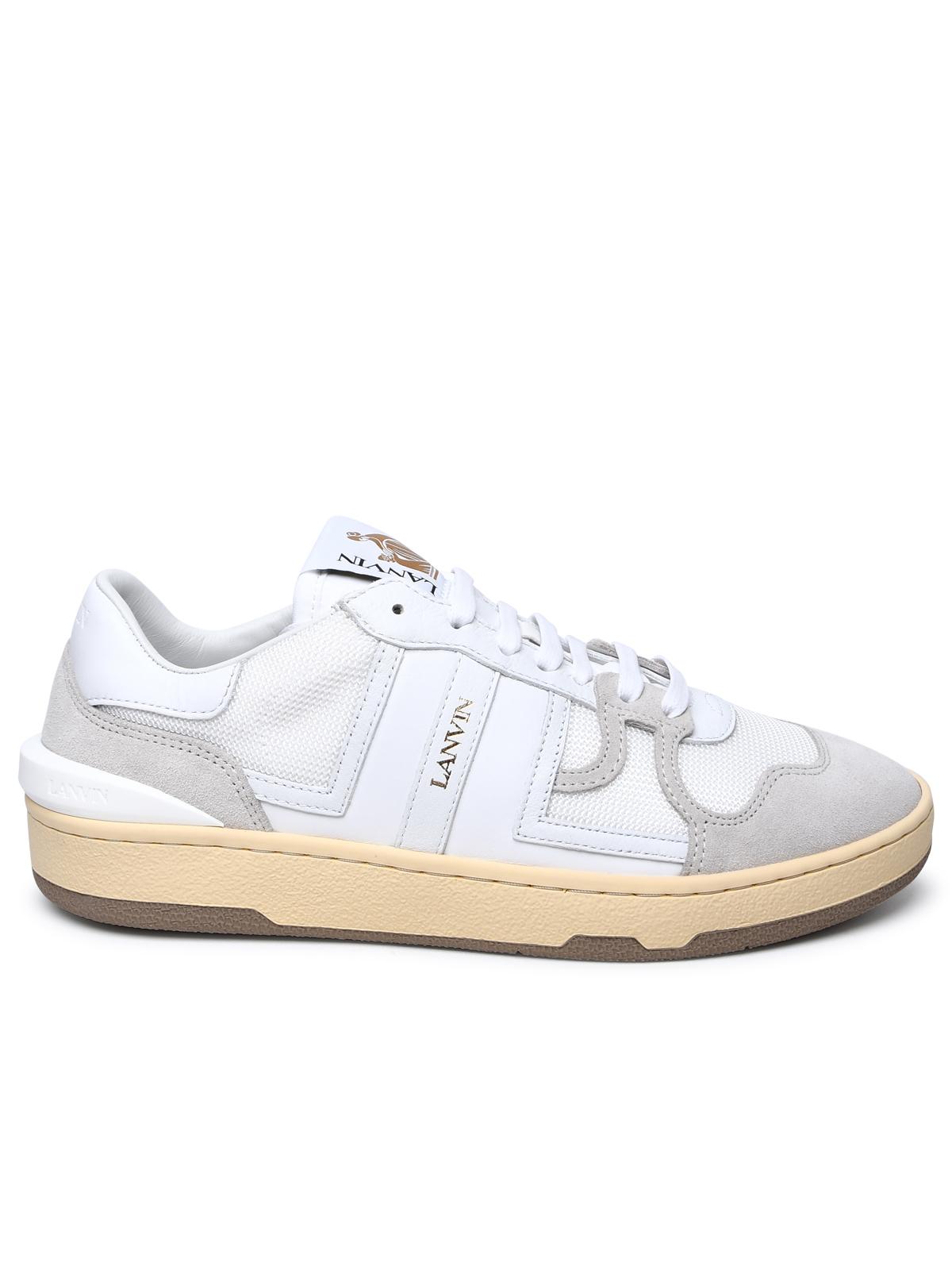 Lanvin White Leather Blend Sneakers Men