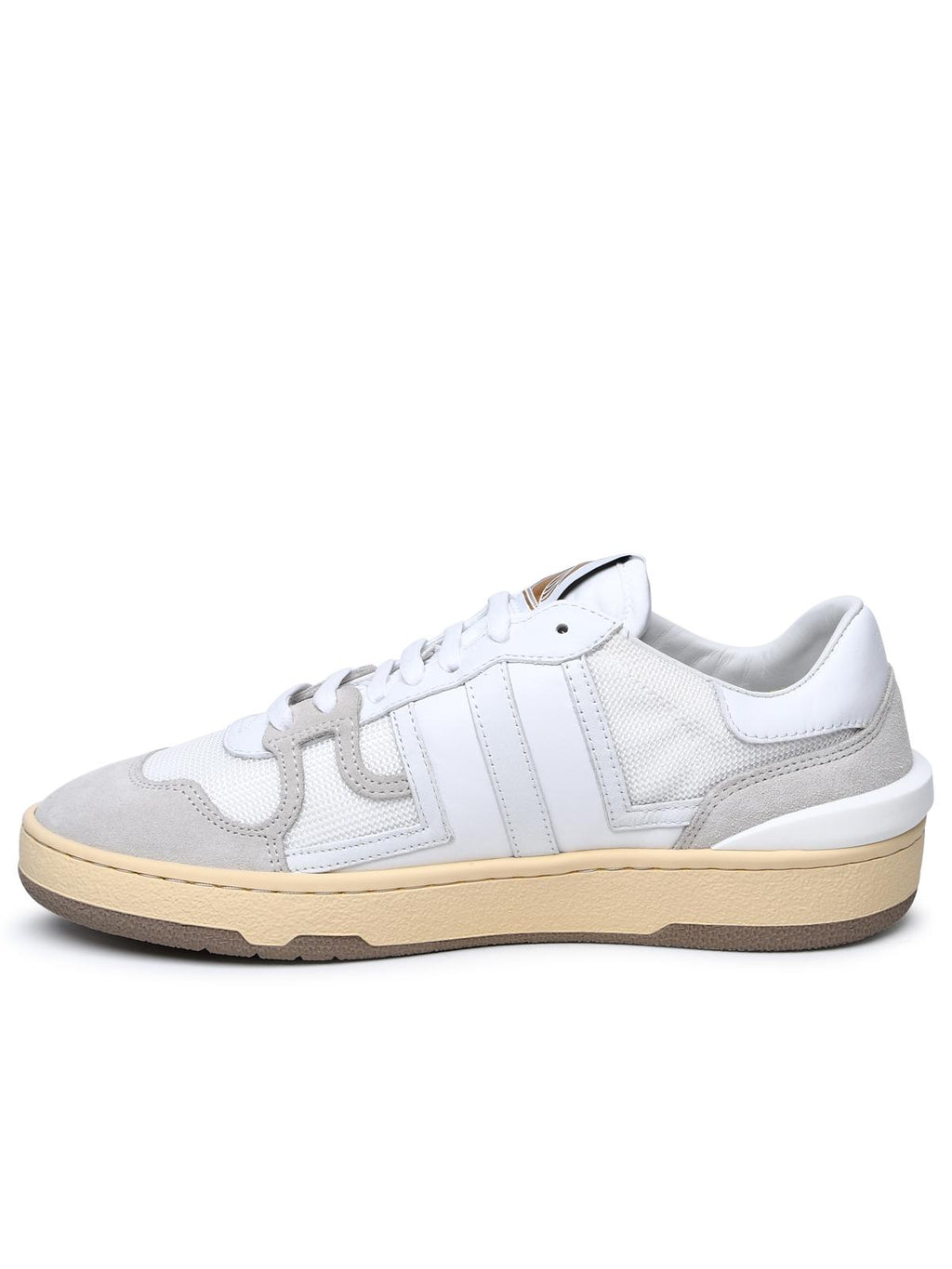Lanvin White Leather Blend Sneakers Men