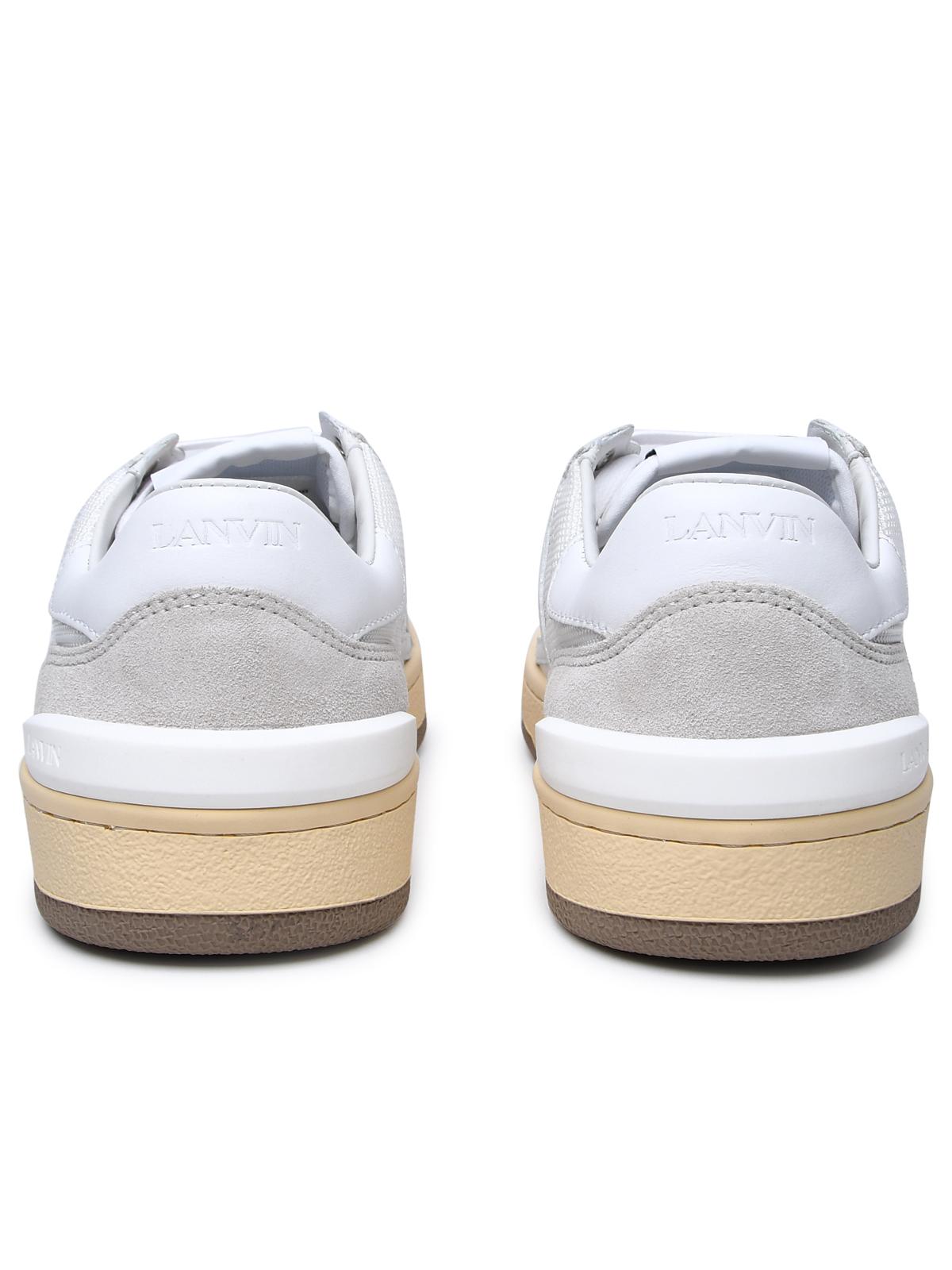 Lanvin White Leather Blend Sneakers Men