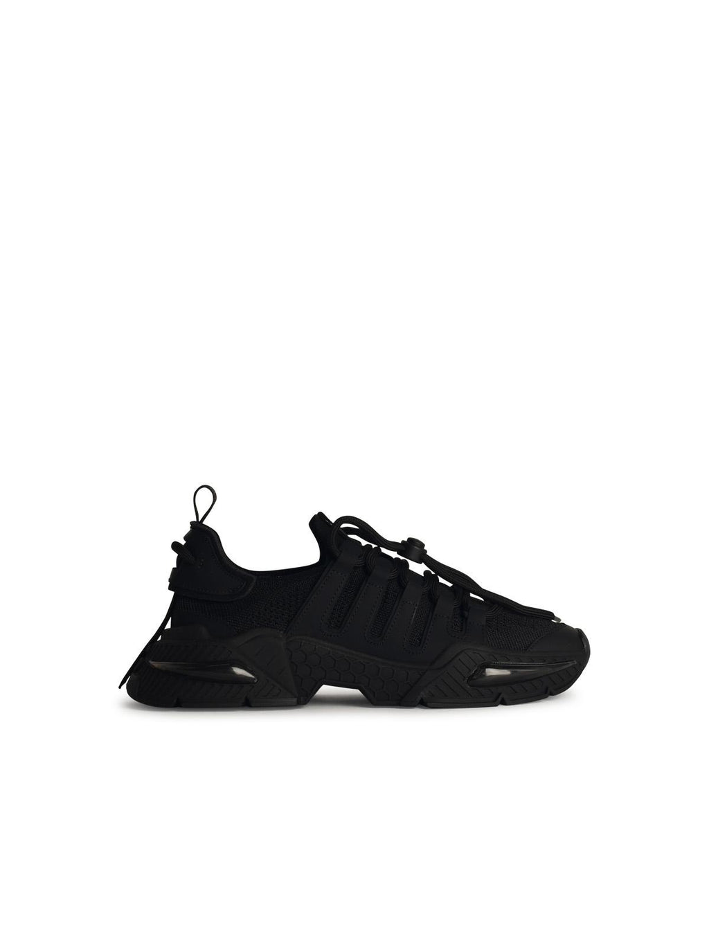 Dolce & Gabbana Black Nylon Blend Sneakers Men