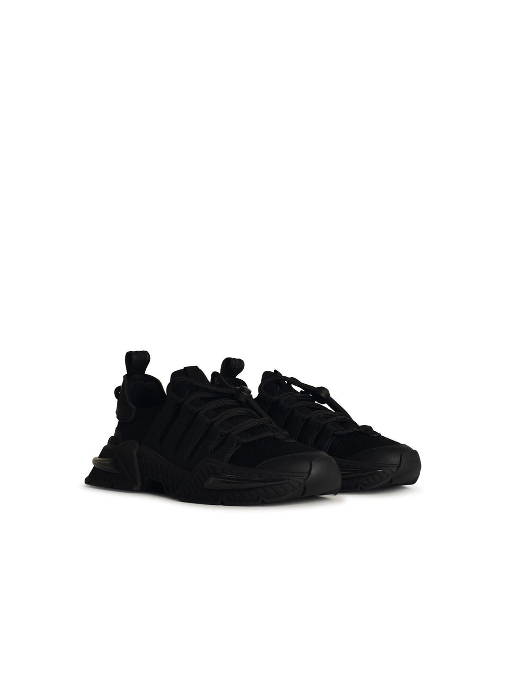 Dolce & Gabbana Black Nylon Blend Sneakers Men
