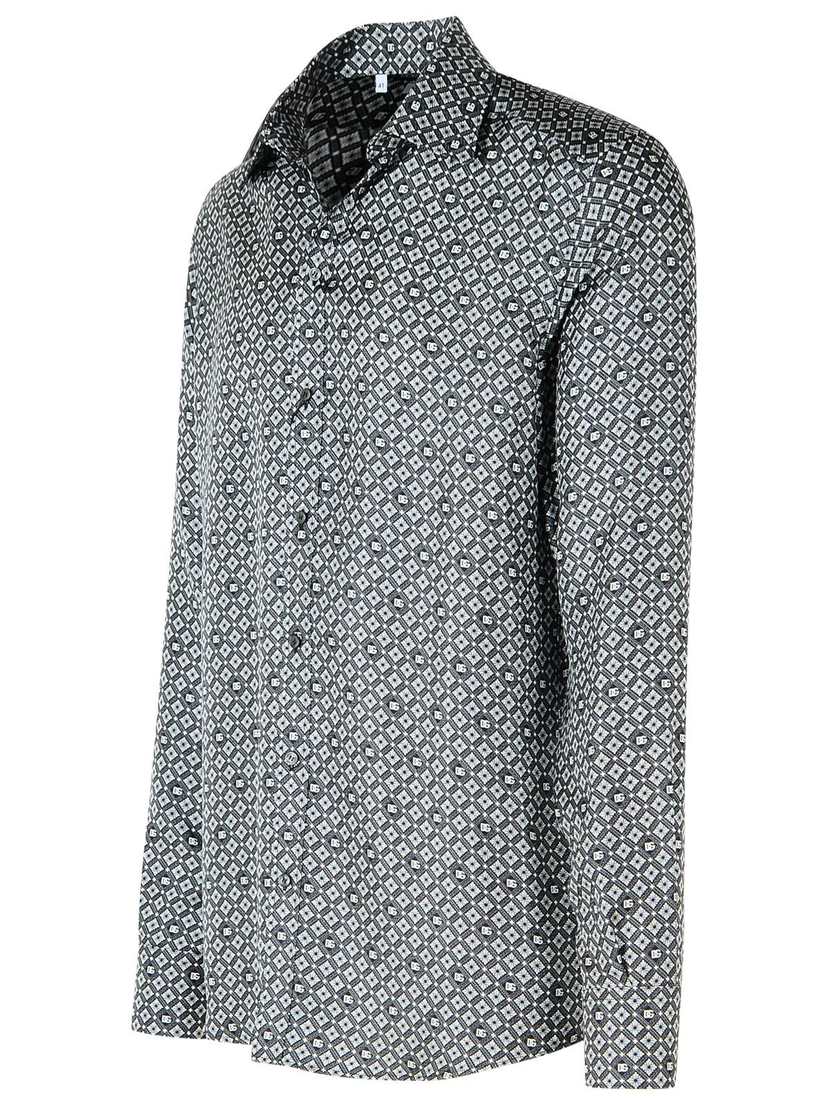 Dolce & Gabbana Black Silk Shirt Men