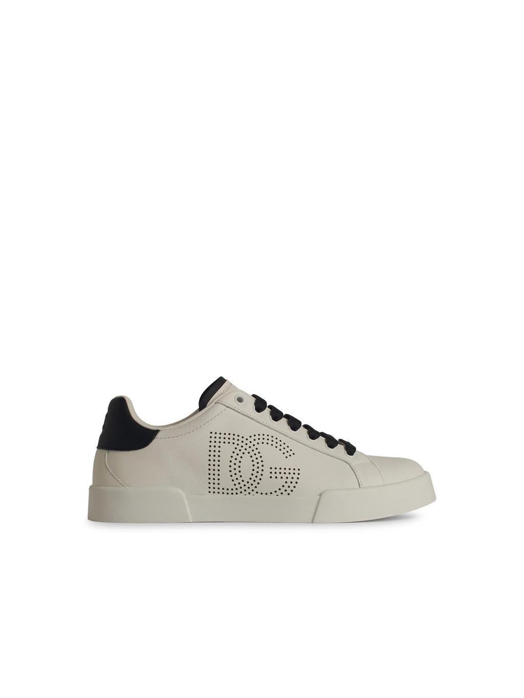 Dolce & Gabbana 'Portofino' White Leather Sneakers Men