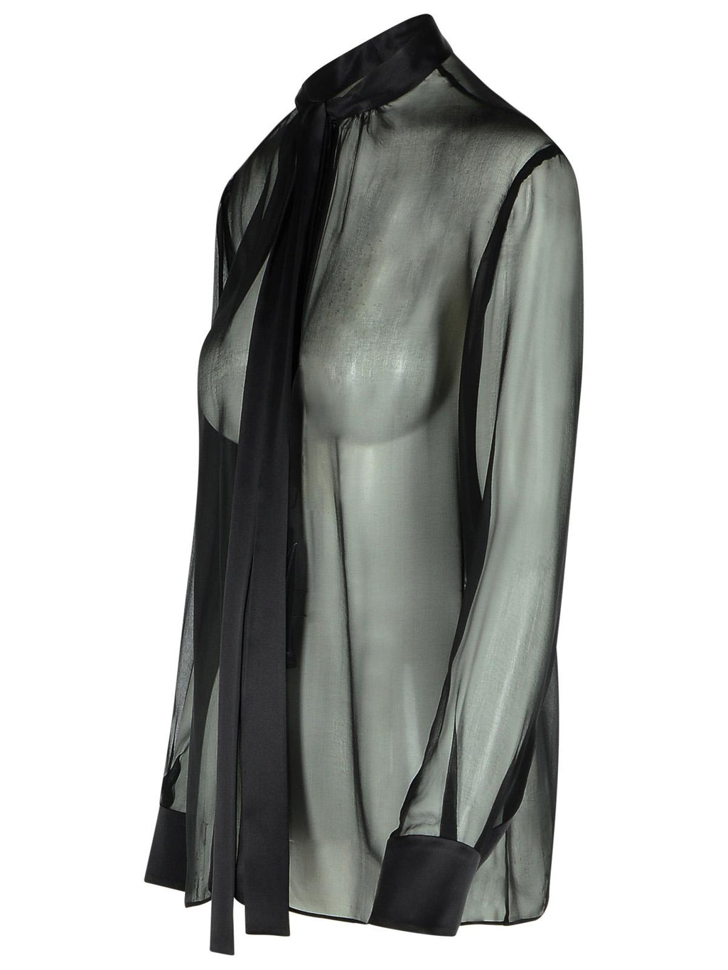 Dolce & Gabbana Black Silk Shirt Women