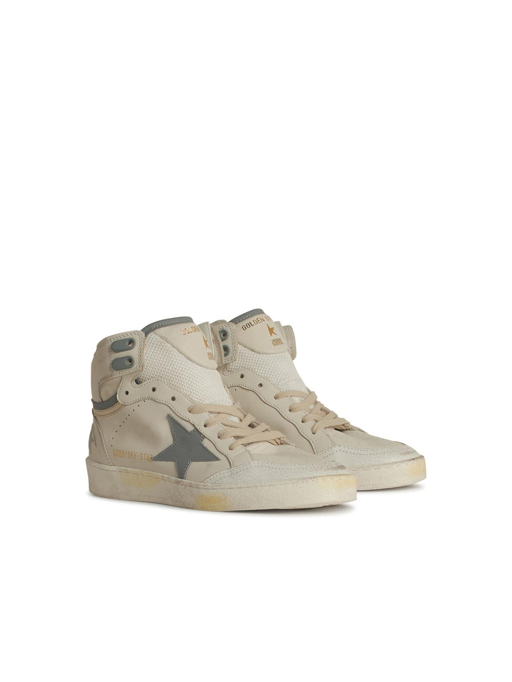 Golden Goose 'Sky Star' White Leather Sneakers Women