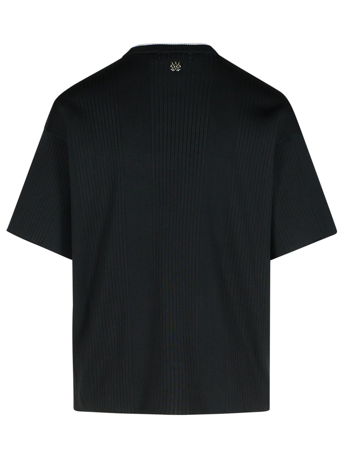 Amiri 'Jazz' Black Viscose Blend T-Shirt Men
