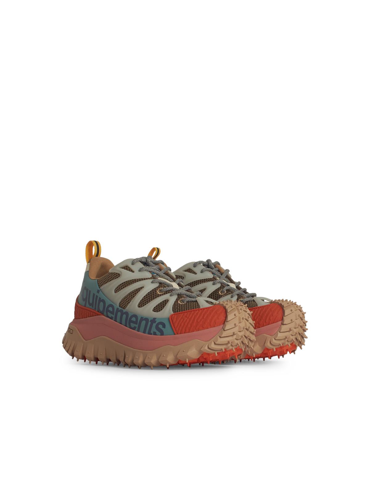 Moncler 'Trailgrip' Multicolor Leather Blend Sneakers Women