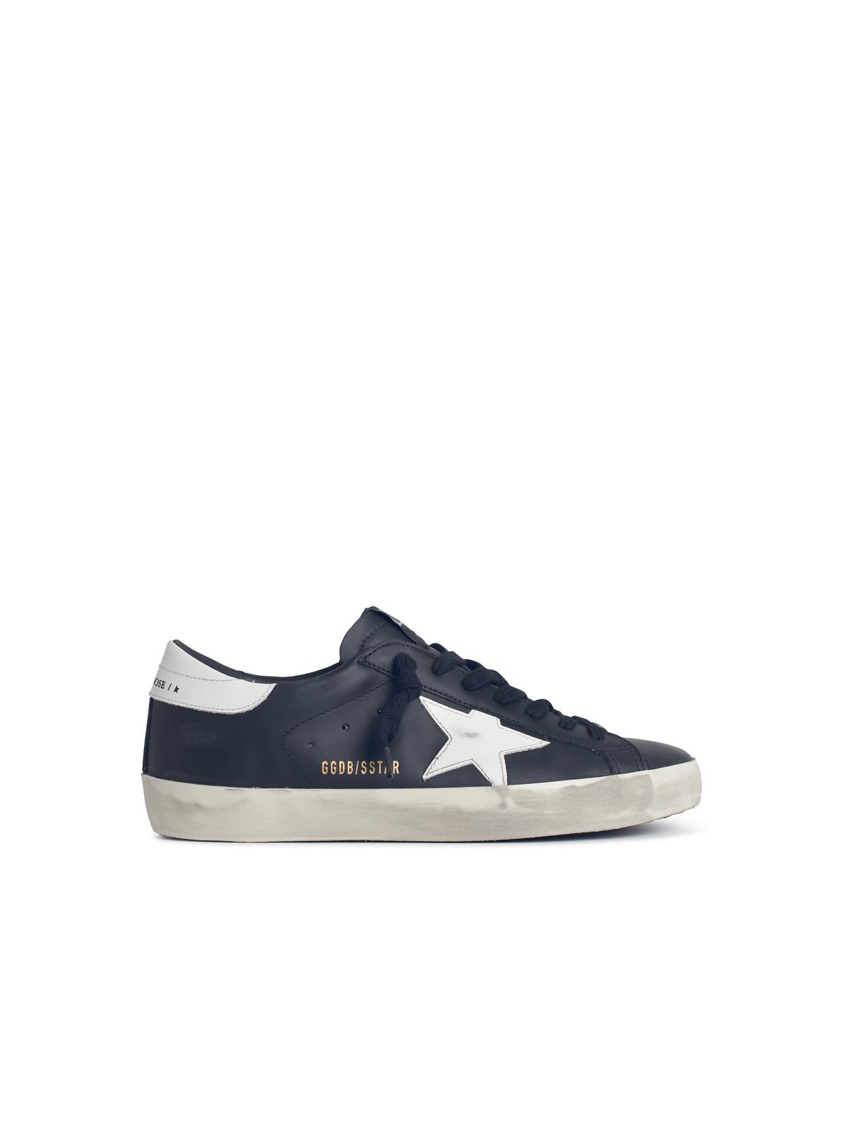 Golden Goose 'Super-Star Classic' Black Leather Sneakers Men