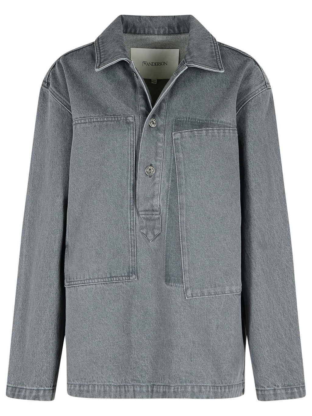 Jw Anderson 'Rugby' Grey Denim Shirt Women