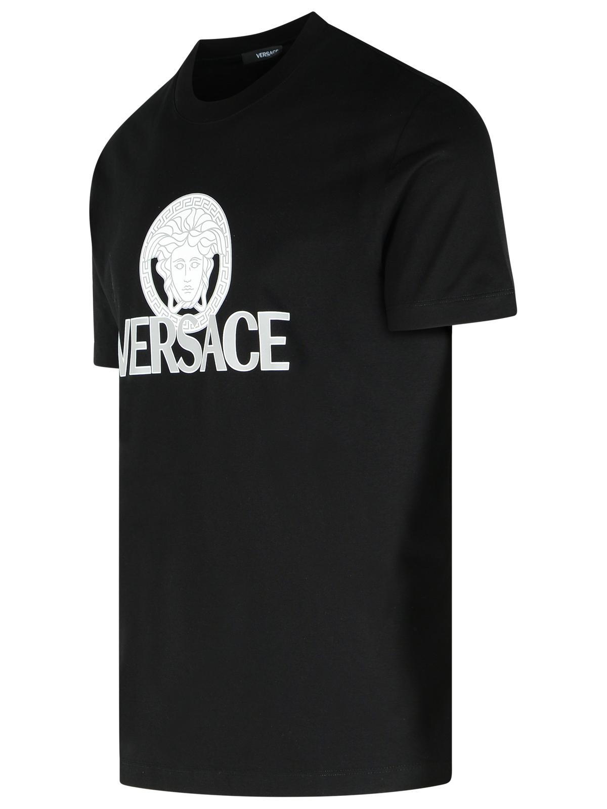 Versace Black Cotton T-Shirt Men